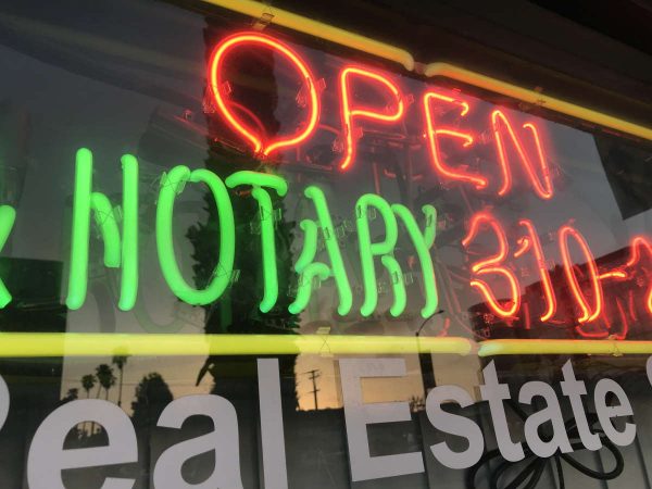 Real estate notary
