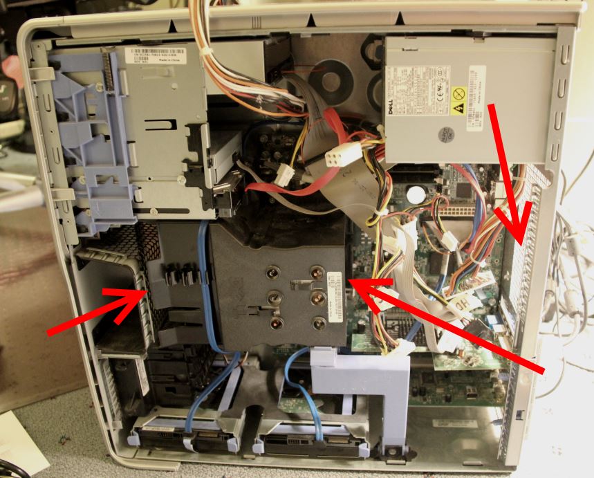 Areas to clean dust off in your computer