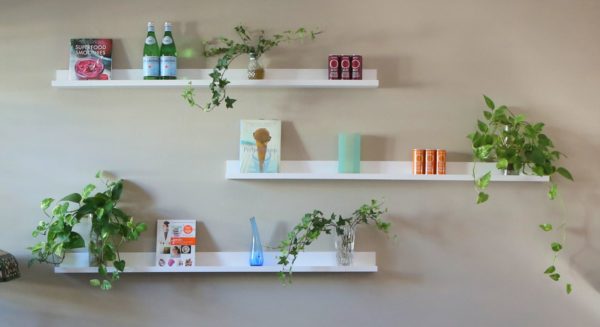 Liven Up a Dull Wall with  Floating Shelves