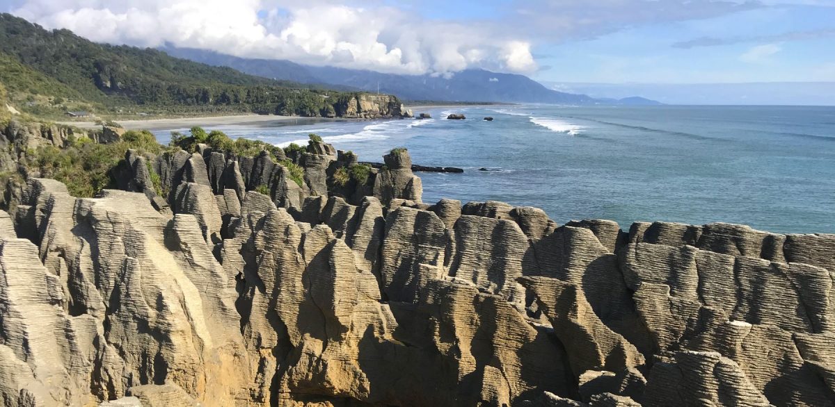 Pancake Rocks in Punakaiki on the West Coast of NZ