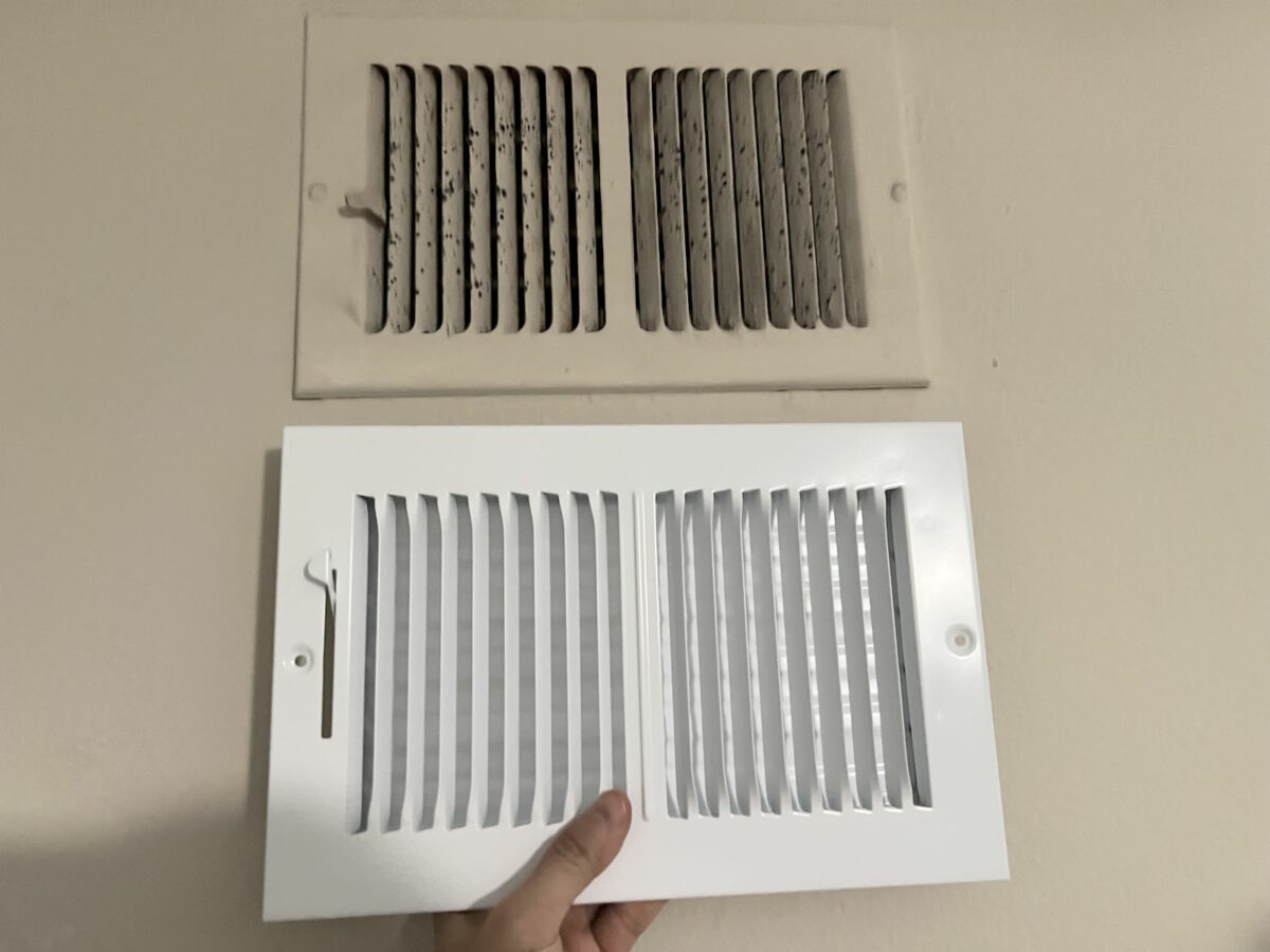 Replacing this gross air vent cover was a no-brainer