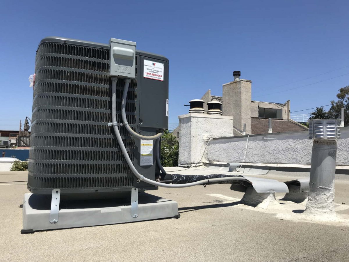 Roof showing air conditioner