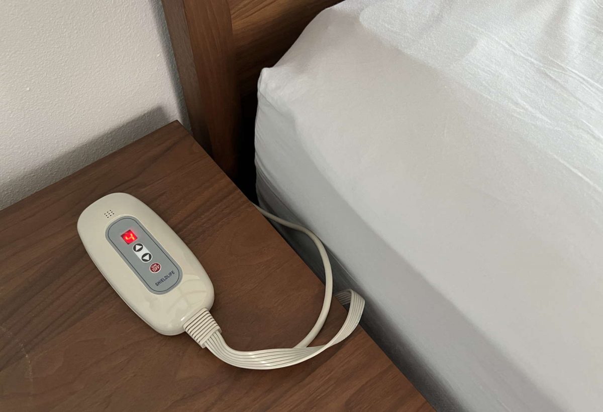 Shield Life TheraMat controller with fitted sheet