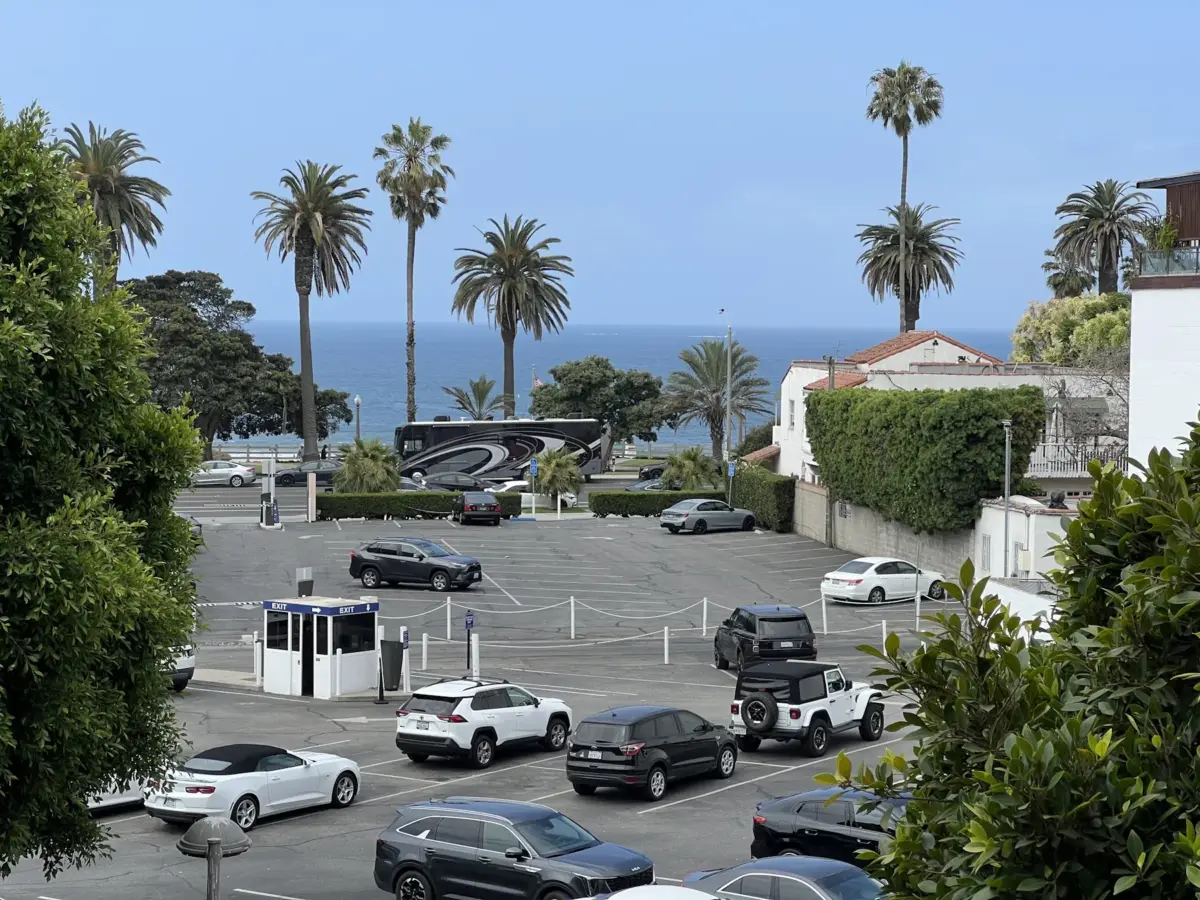 View from the patio at Equinox gym in Santa Monica